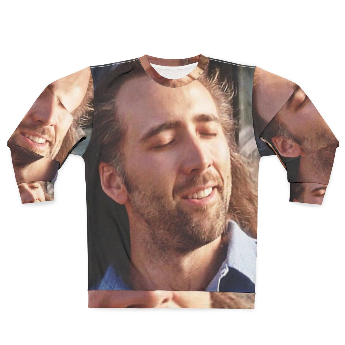 Nicolas Cage Sweatshirt with Iconic Movie Scenes