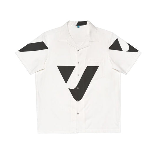 Vibrant Letter V Hawaiian Shirt