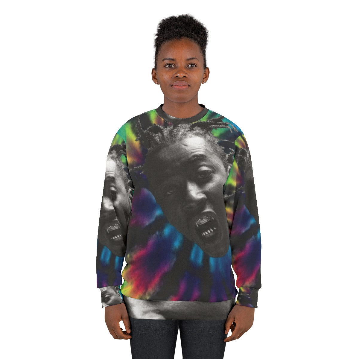 Ol Dirty Bastard Tie Dye Sweatshirt - ODB Hip Hop Vintage Clothing - women