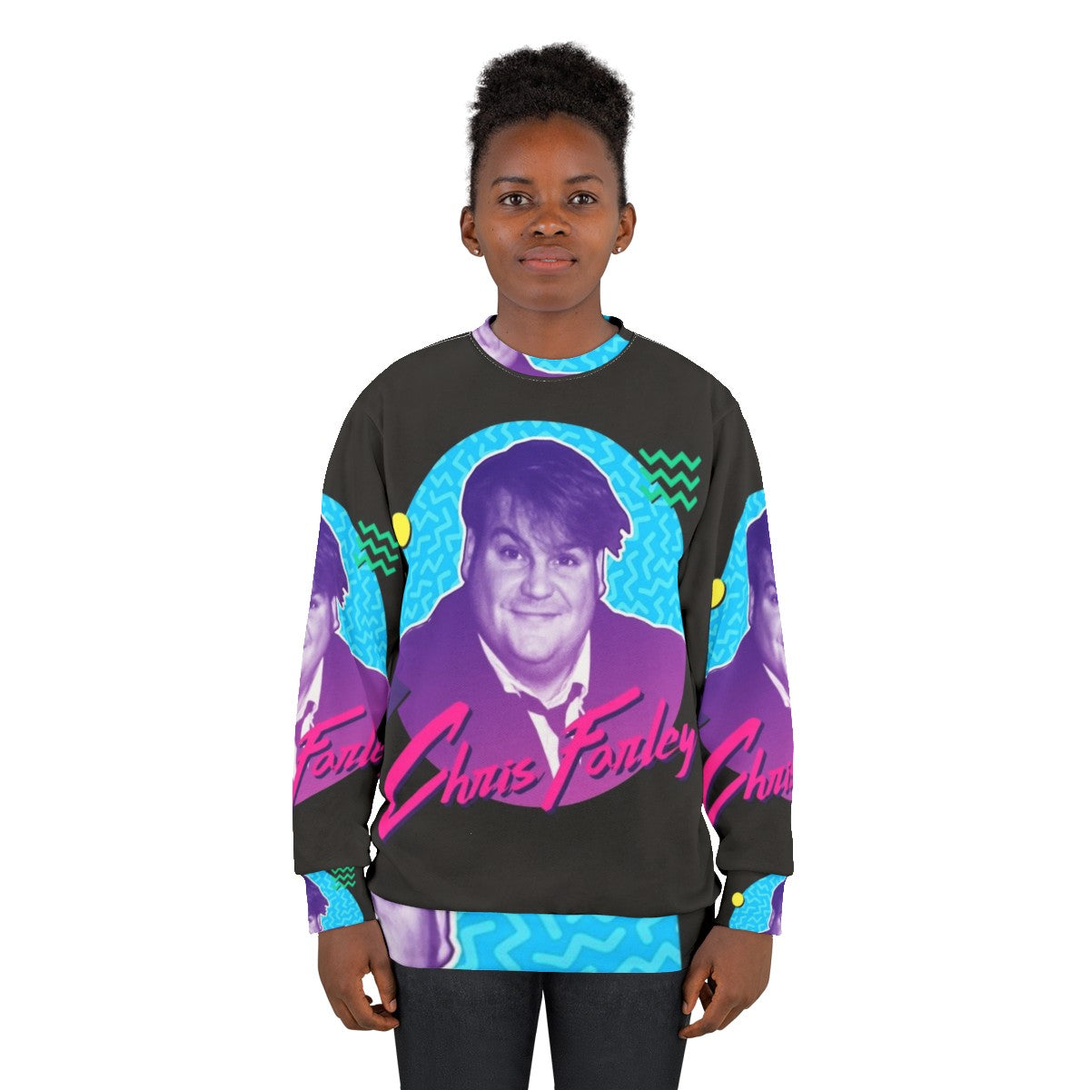 Chris Farley 90s Nostalgia Graphic Sweatshirt - women