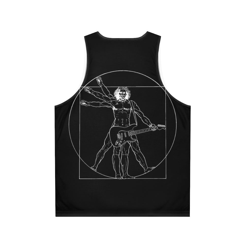 Vetruvian man guitar player unisex tank top - Back