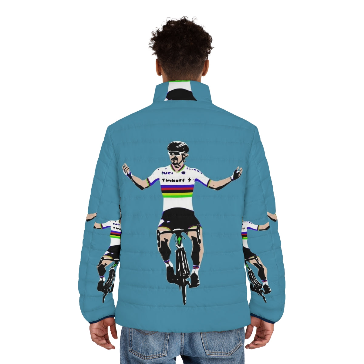 Peter Sagan Puffer Jacket 2 - Champion Cyclist Gear - men back