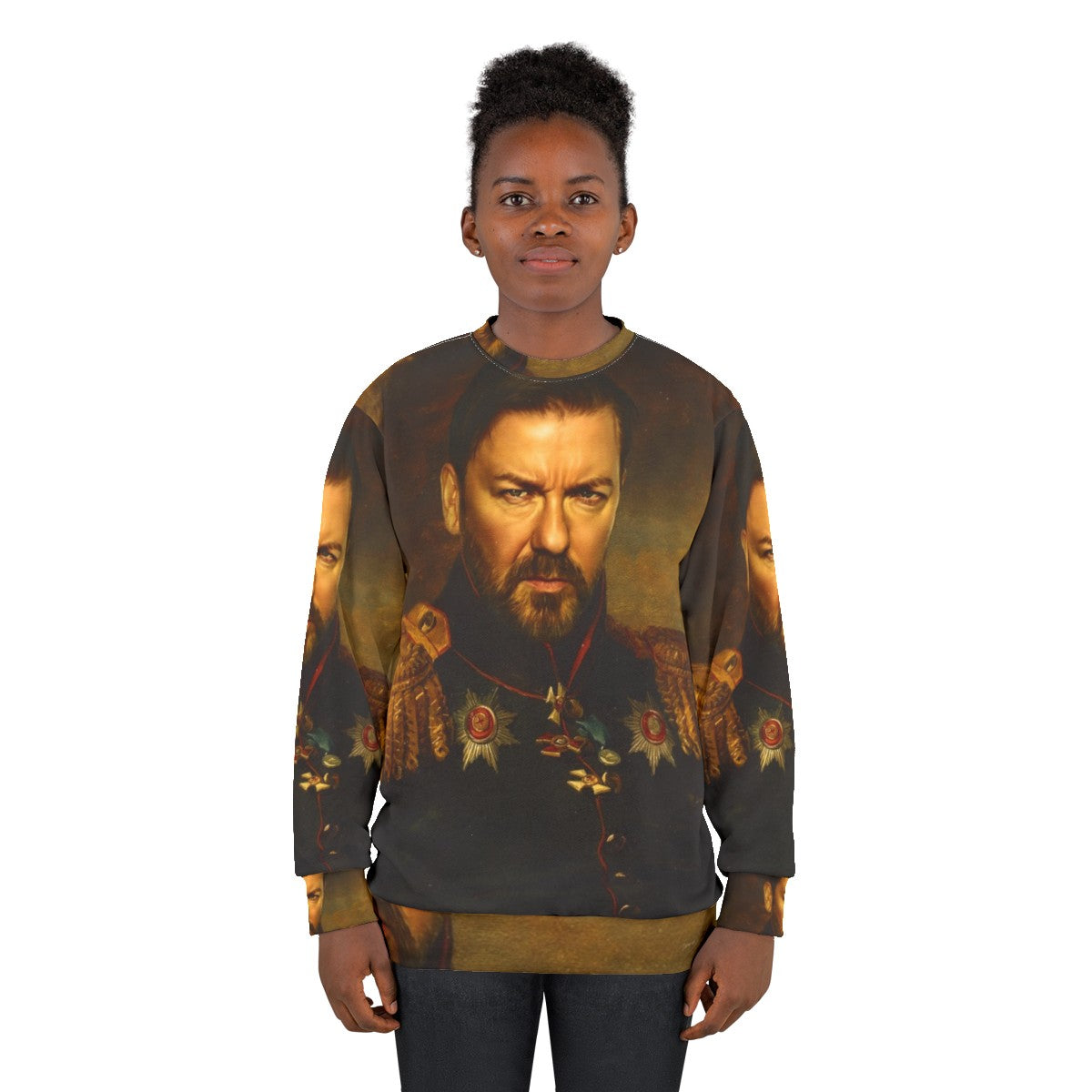 Ricky Gervais "Replaceface" Inspired Sweatshirt - women