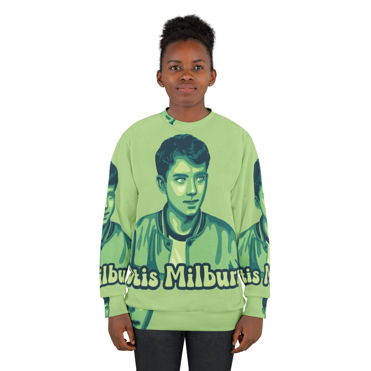 Otis Milburn Sex Education Green Sweatshirt - women