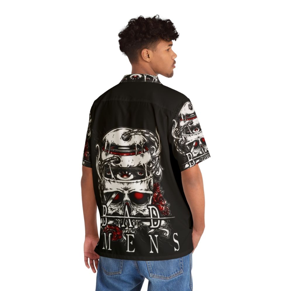 Broken Skull Castlevania-Inspired Hawaiian Shirt - People Back