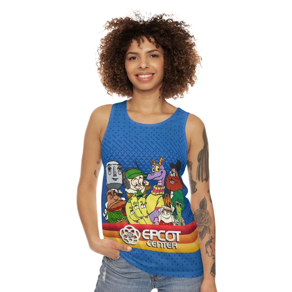 Retro 8-bit Epcot Center unisex tank top - women