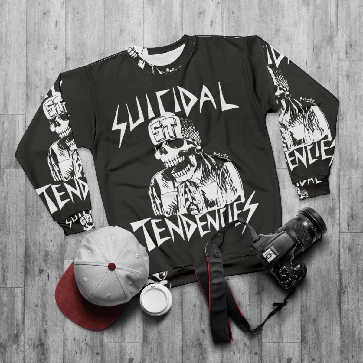 Suicidal Tendencies Punk Rock Sweatshirt - flat lay