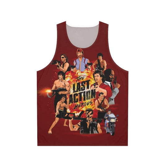 Unisex 80s Retro Action Heroes Tank Top