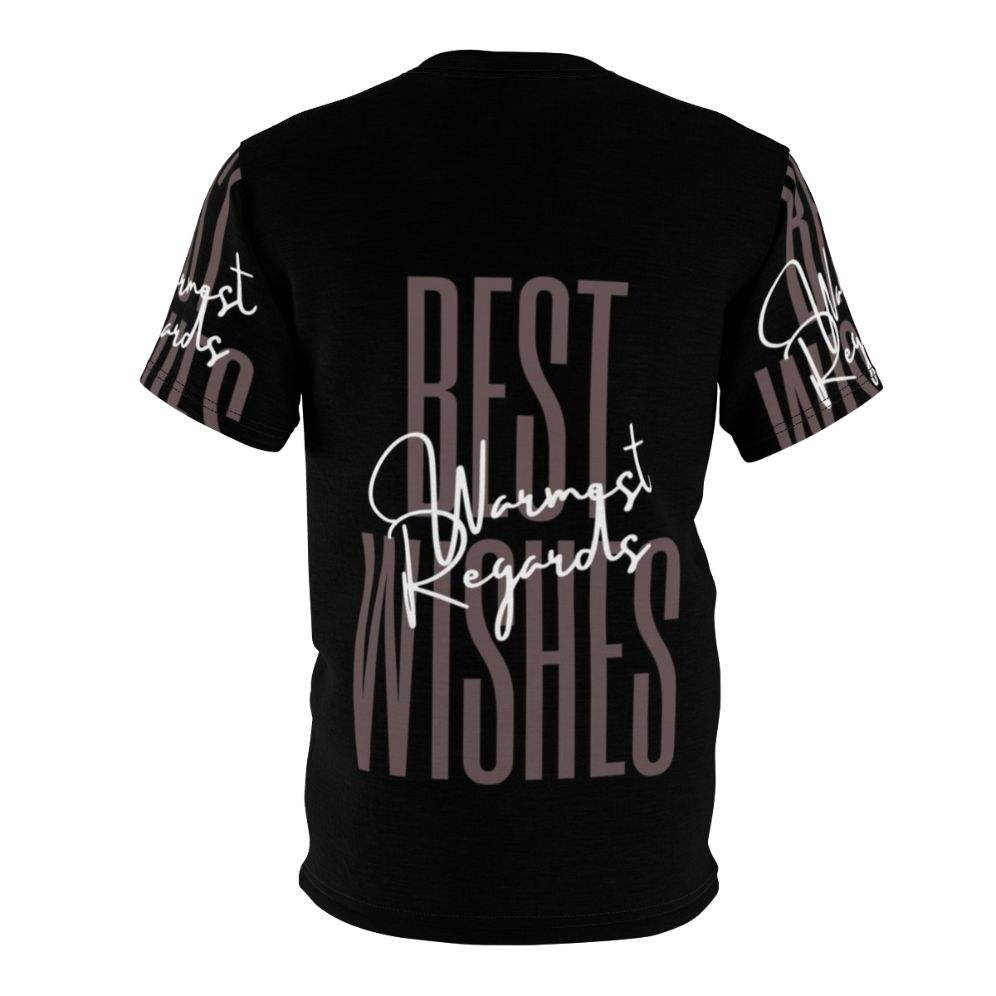 Schitt's Creek Inspired Moira Rose "Best Wishes Warmest Regards" T-Shirt - Back