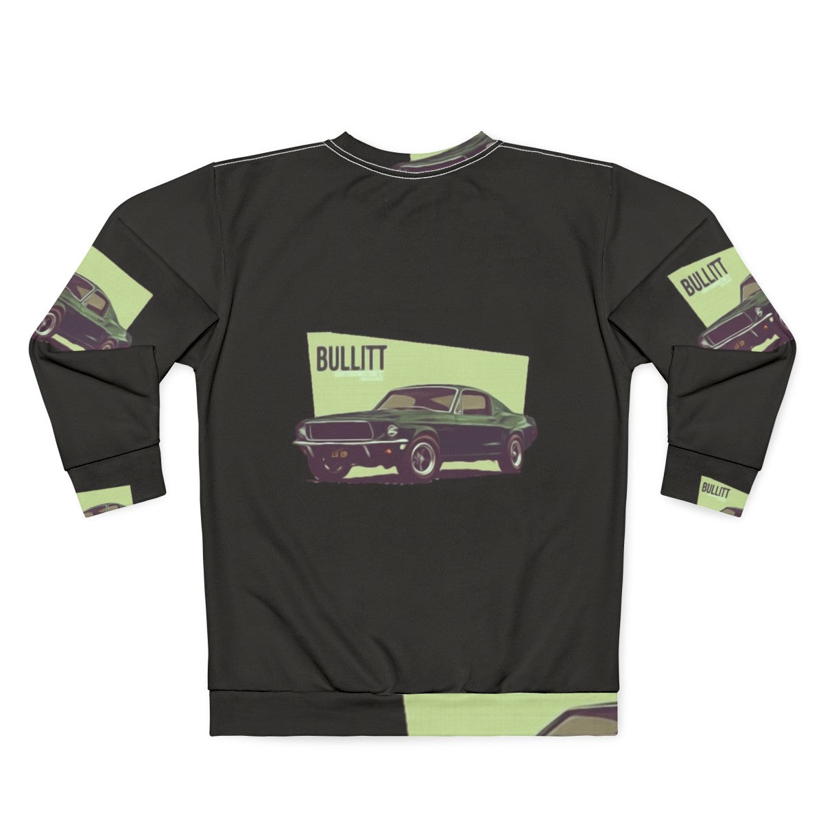 Steve McQueen wearing Bullitt movie inspired sweatshirt - Back