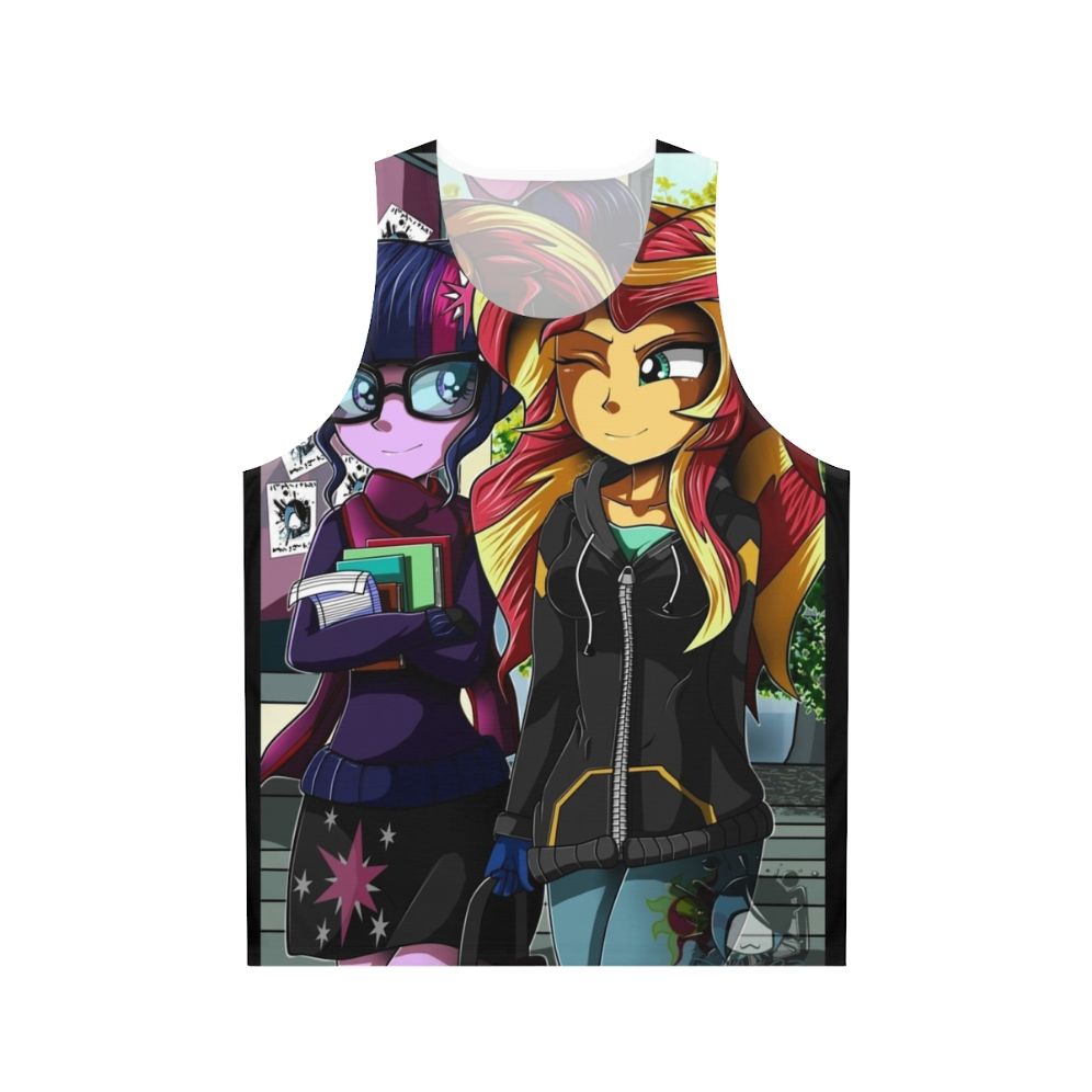 Equestria Girls Twilight and Sunset Unisex Tank Top