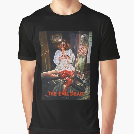 Graphic t-shirt featuring the secrets of Ash Vs Evil Dead, the horror movie franchise with Bruce Campbell