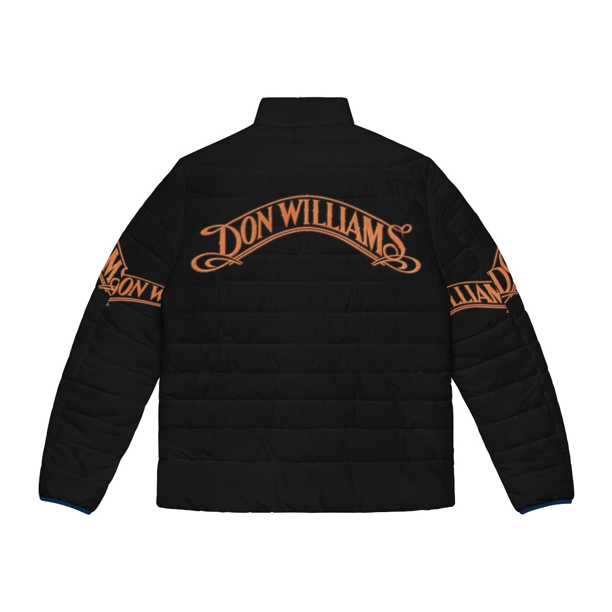 Stylish puffer jacket with music-inspired design, perfect for Don Williams fans - Back