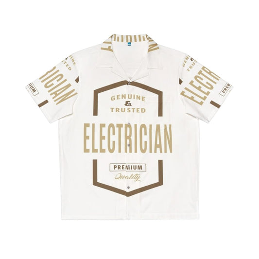 Electrician Hawaiian Work Shirt 2 - Hawaii Inspired Occupational Apparel