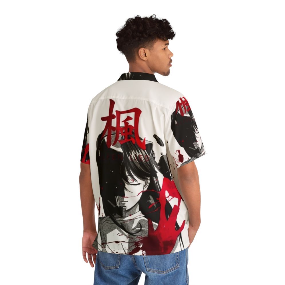 Dark anime-inspired bloody Hawaiian shirt - People Back