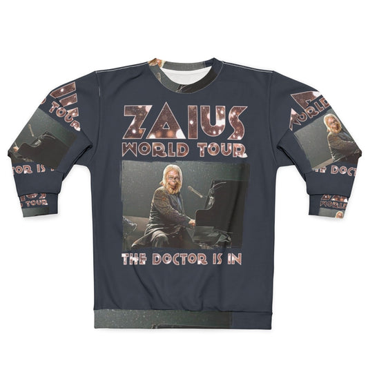 Retro Planet of the Apes Parody Sweatshirt with "Zaius World Tour The Doctor Is In" Design