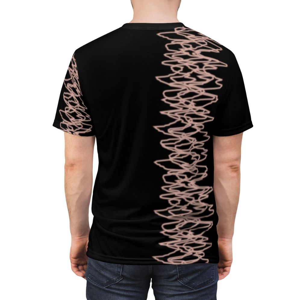 Anime-inspired AOP t-shirt featuring a shooting star design - men back