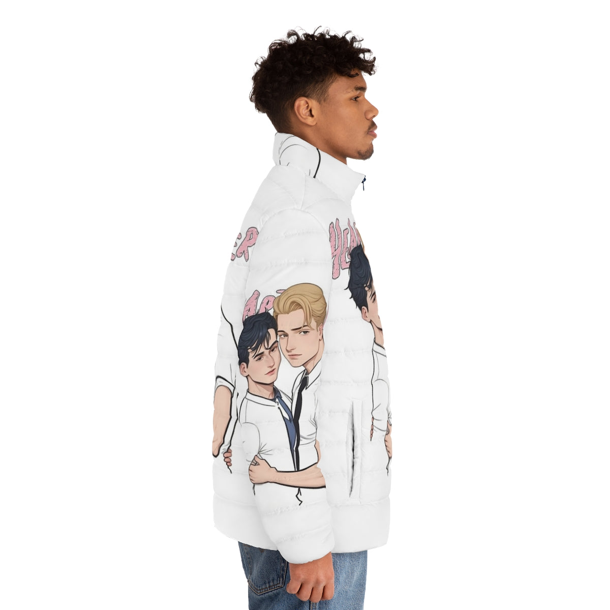 Heartstopper Nick and Charlie Puffer Jacket for Netflix Season 2 - men side right