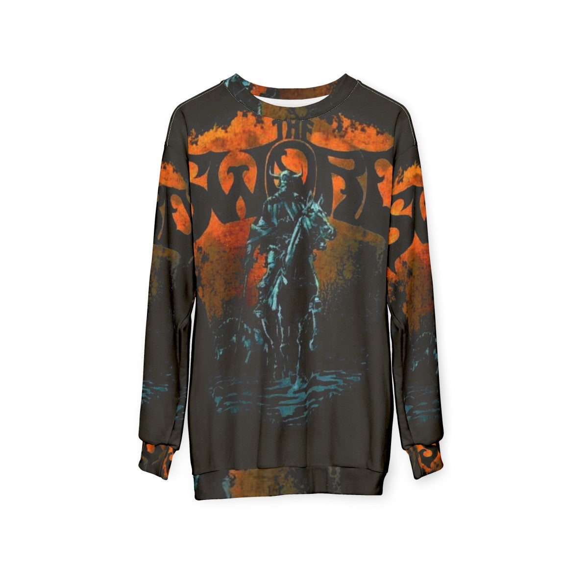 Sword Band Heavy Metal Sweatshirt - hanging