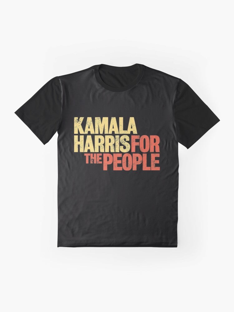 Kamala Harris 2020 President Campaign Graphic T-Shirt - Flat lay