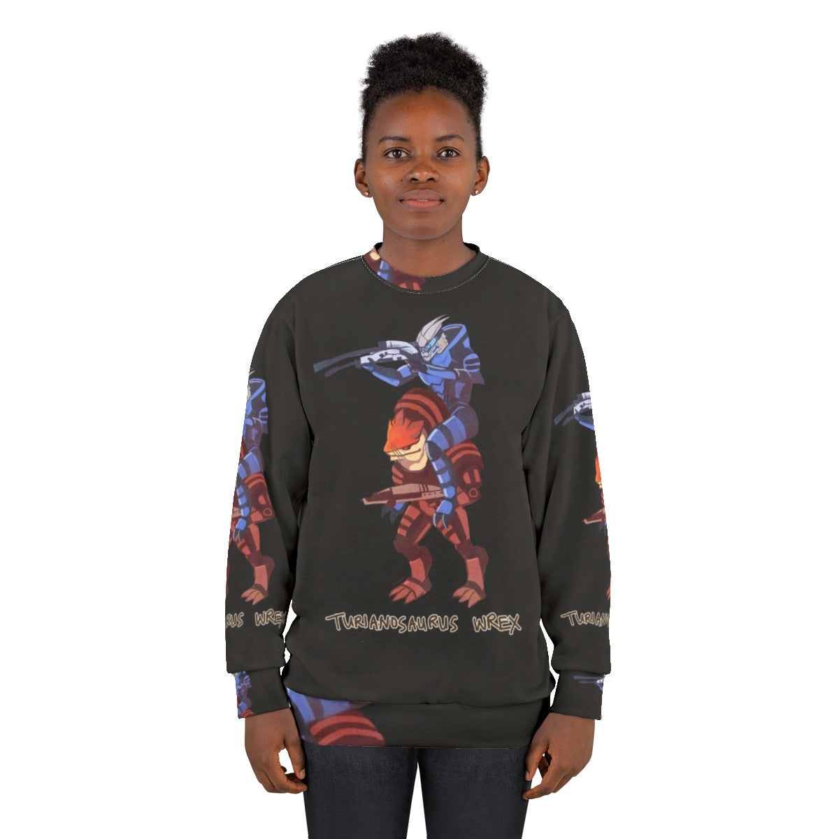 Turianosaurus Wrex Mass Effect Bioware Gaming Sweatshirt - women