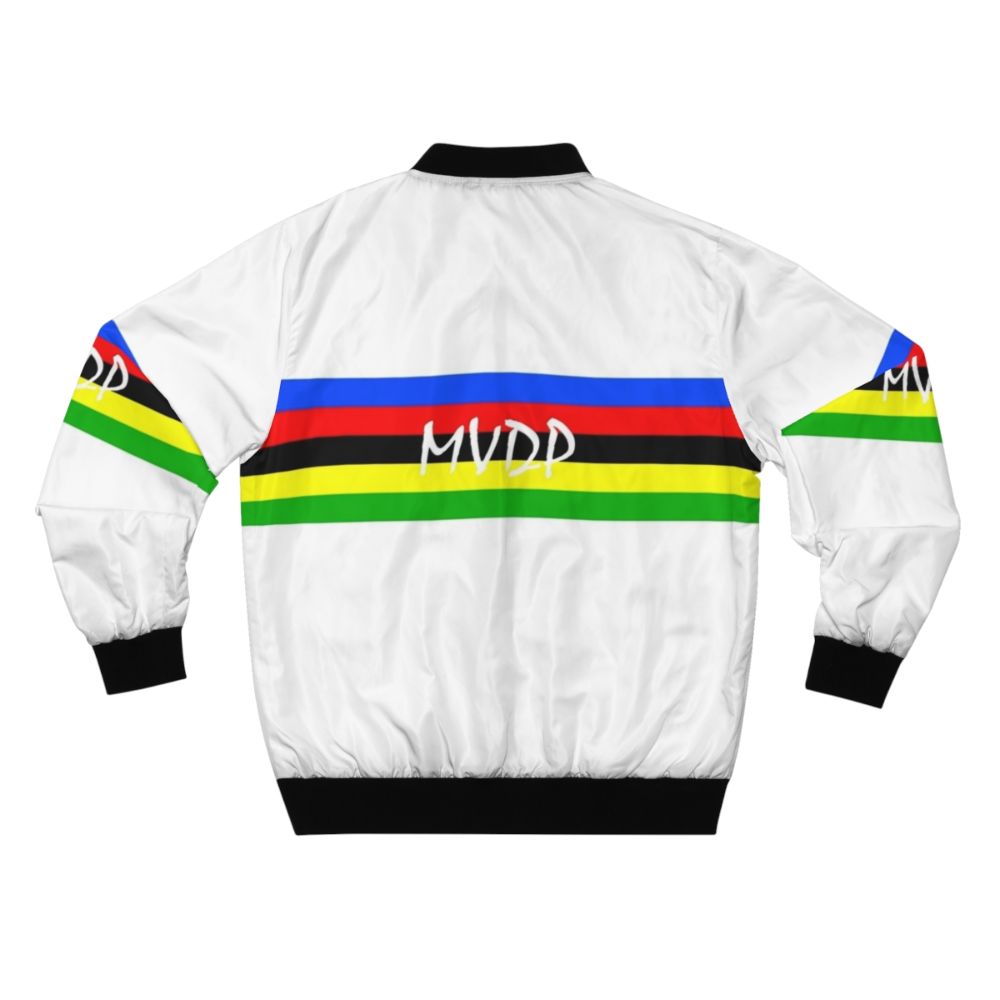 Mathieu van der Poel world champion cycling bomber jacket - Back