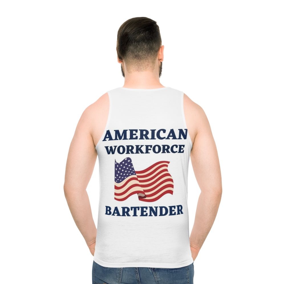 Bartender American Workforce Unisex Tank Top - men back