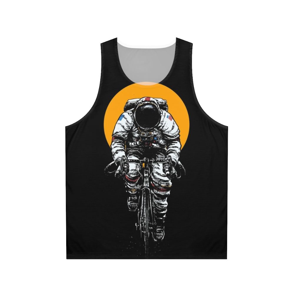 Space-inspired cycling tank top with "Let's Ride Bike" design