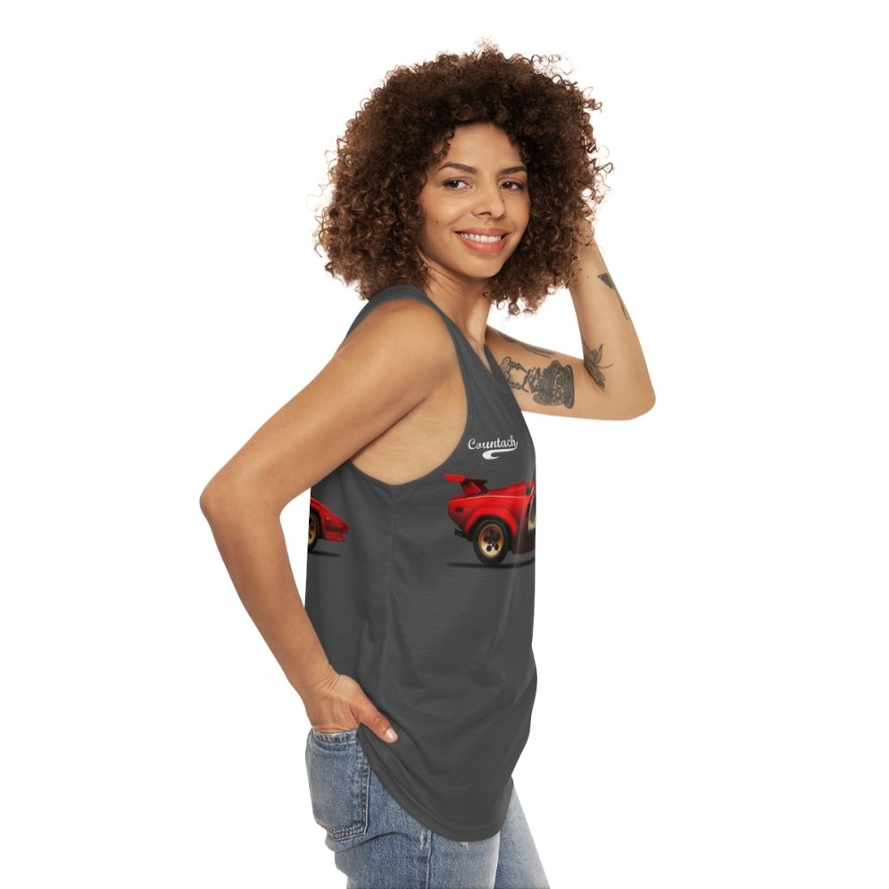 Countach LP500 S Unisex Tank Top - women side