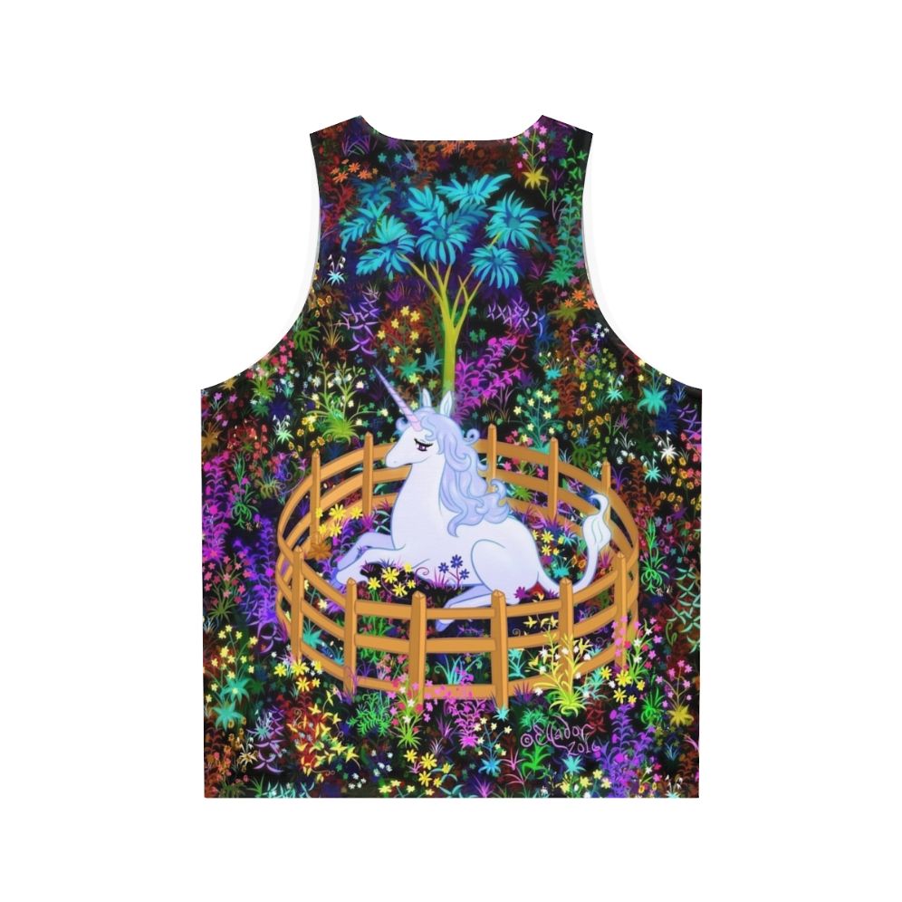 The Last Unicorn in Captivity Unisex Tank Top - Back