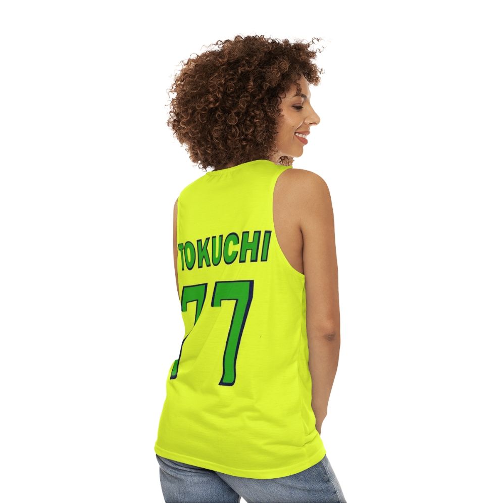 Tokuchi Toua One Outs Unisex Baseball Anime Tank Top - women back