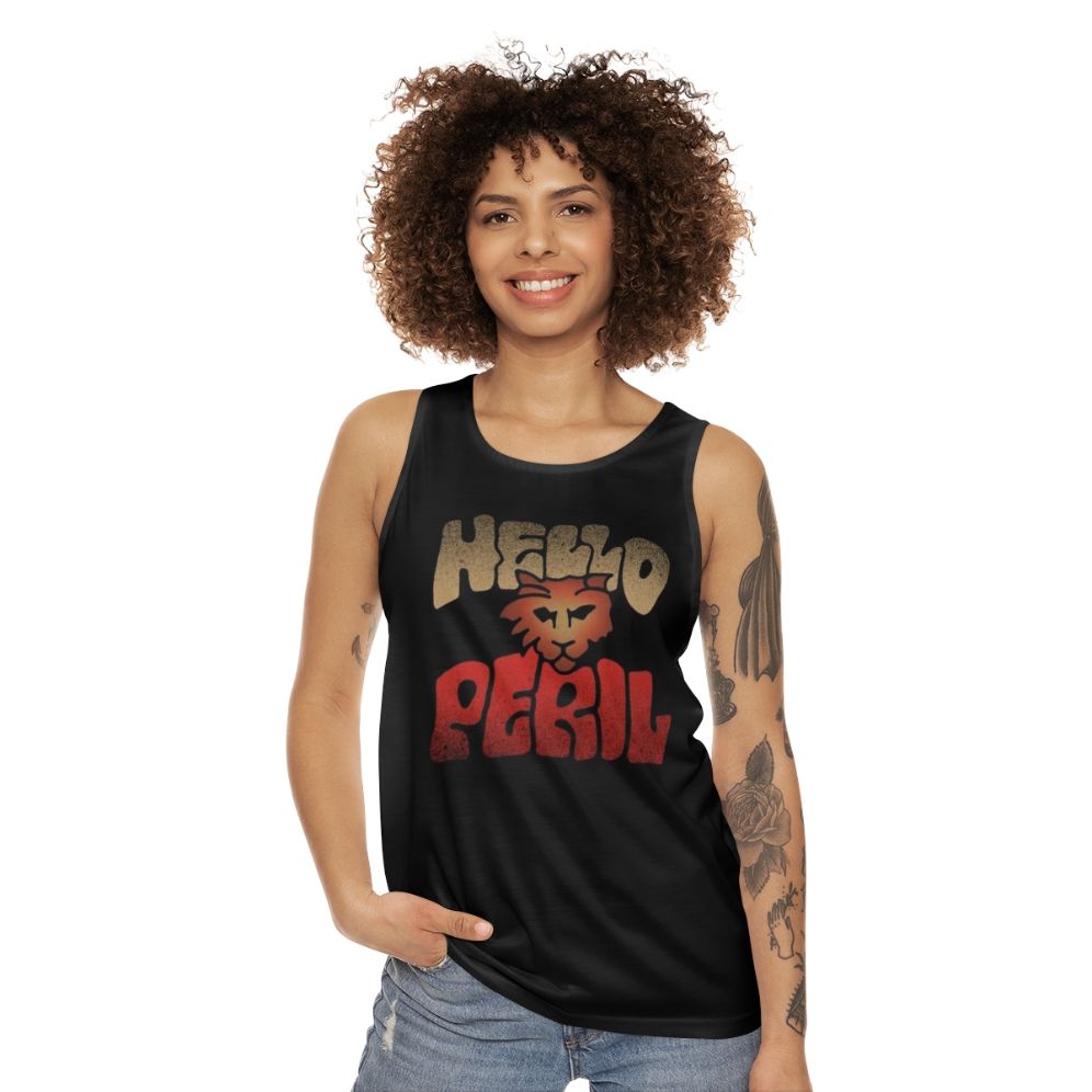 Unisex Hello Peril Band Netflix Comedy Tank Top - women