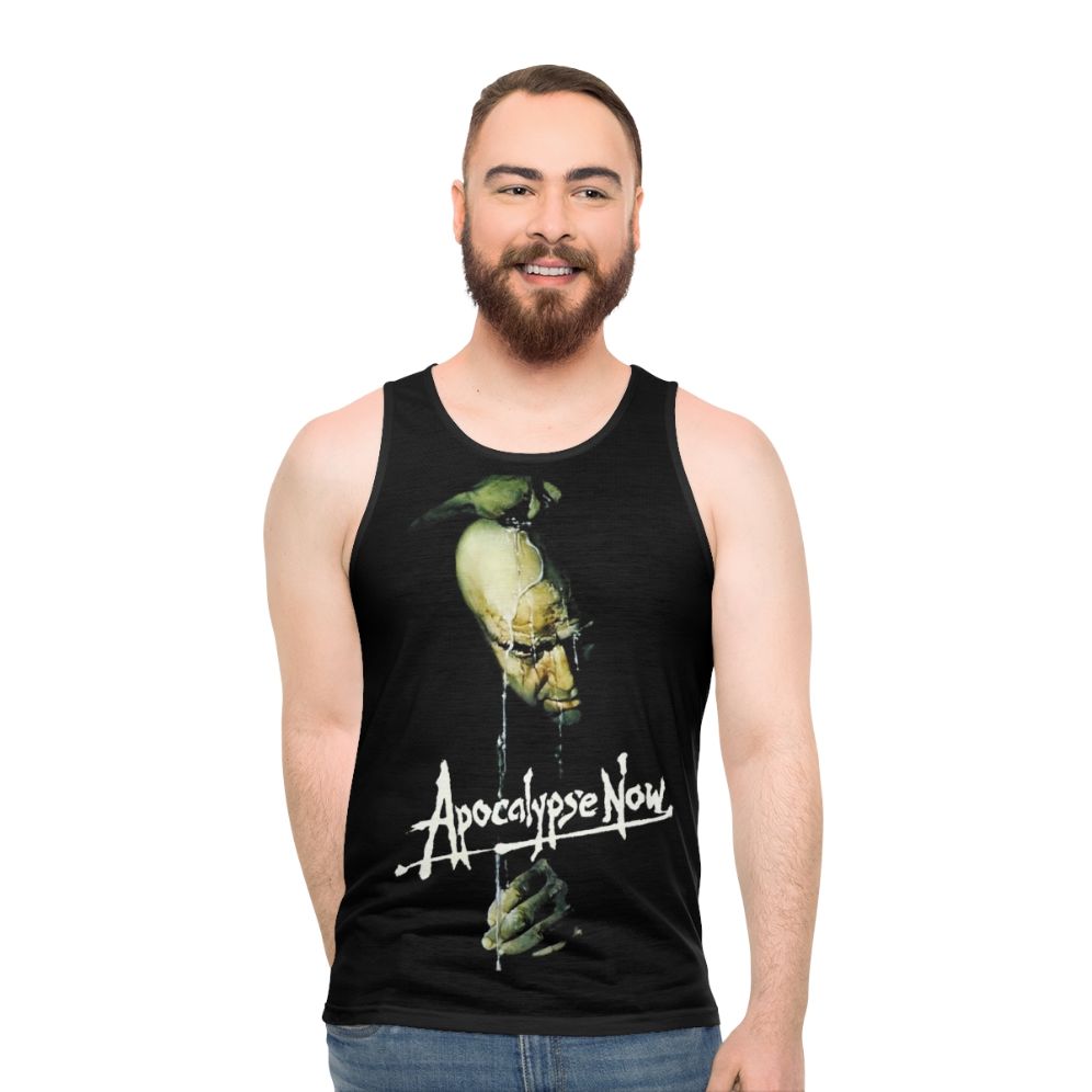 Unisex horror tank top with Apocalypse Now inspired design - men