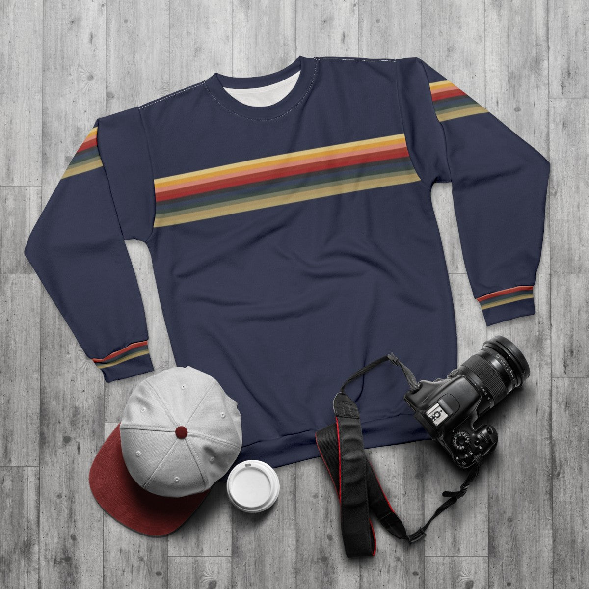 13th Doctor Whittaker Multicolor Sweatshirt - flat lay