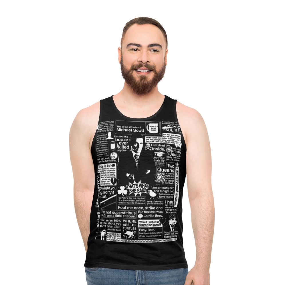 The Office Michael Scott Unisex Tank Top - men