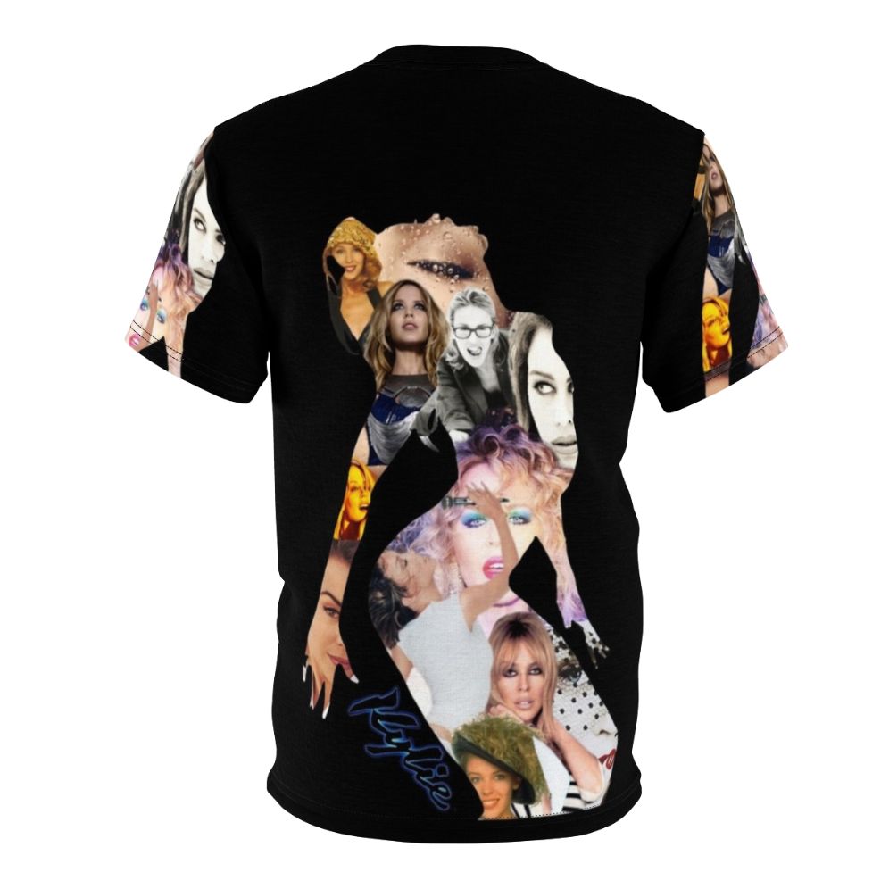 Kylie Minogue inspired silhouette design on a t-shirt for pop music fans - Back