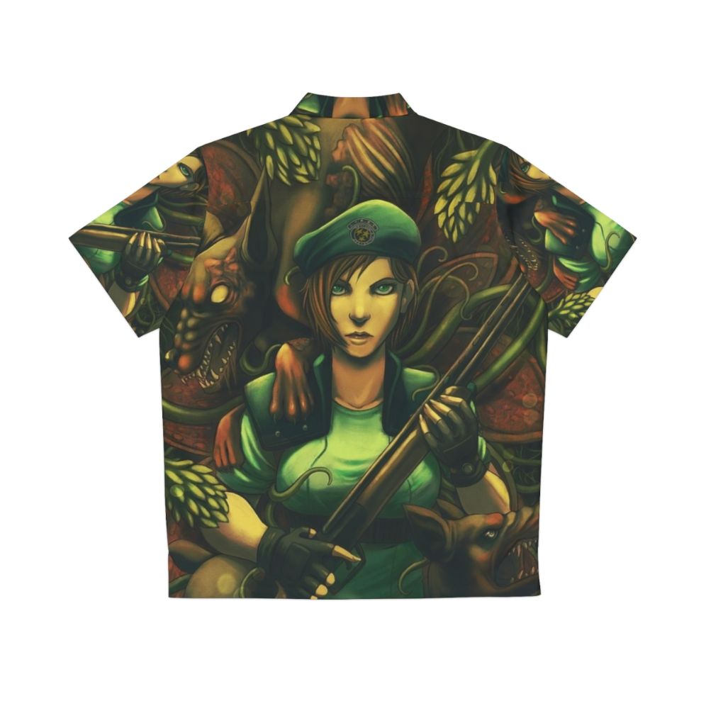 Resident Evil Jill Valentine Hawaiian Shirt - Back