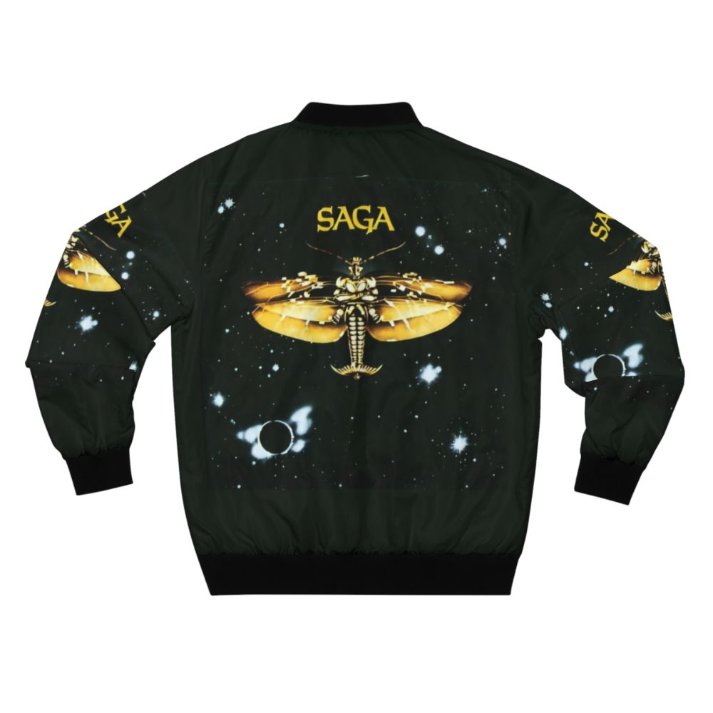 Saga 1978 bomber jacket, vintage 70s style bomber jacket - Back