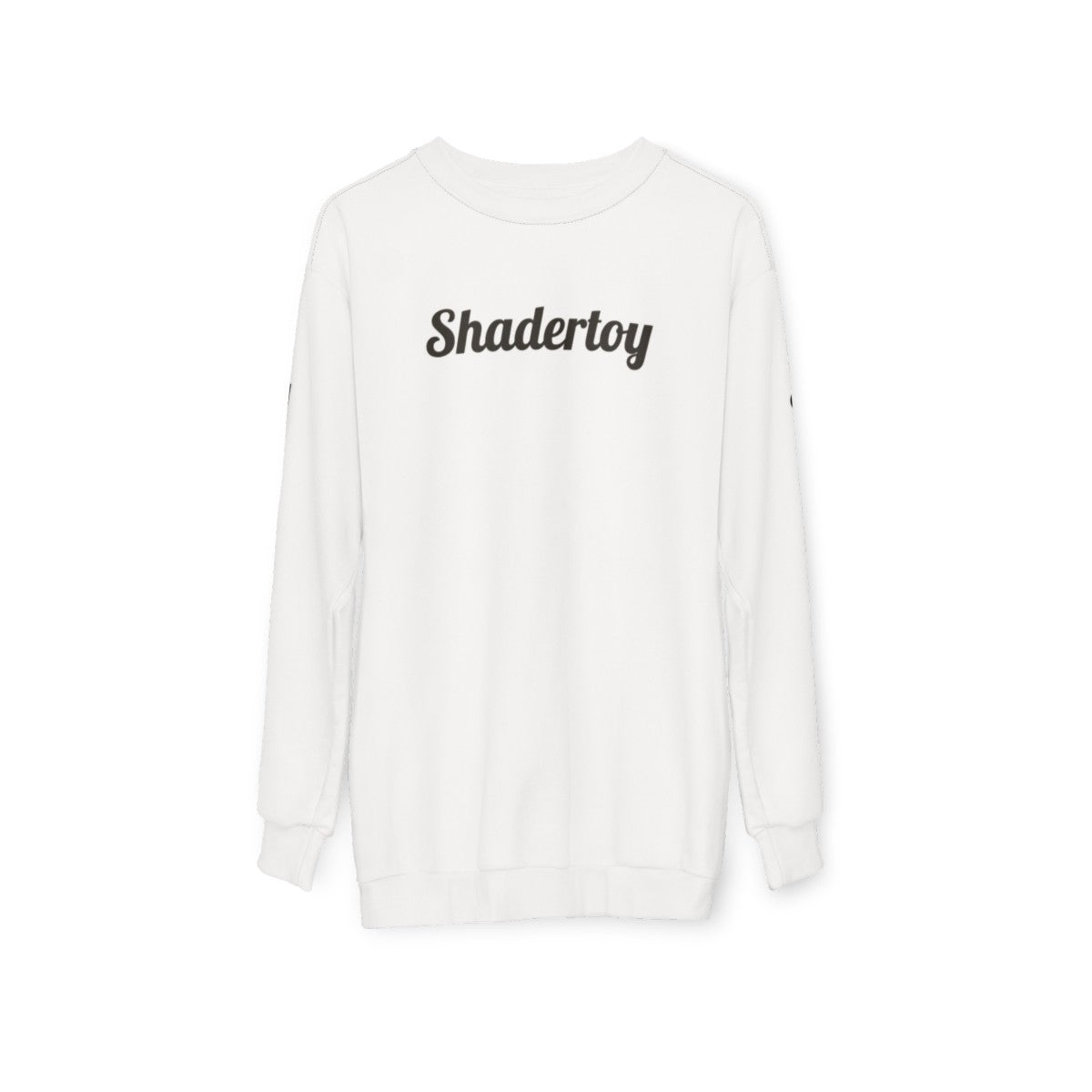 Vector graphics shadertoy sweatshirt with geometric design - hanging