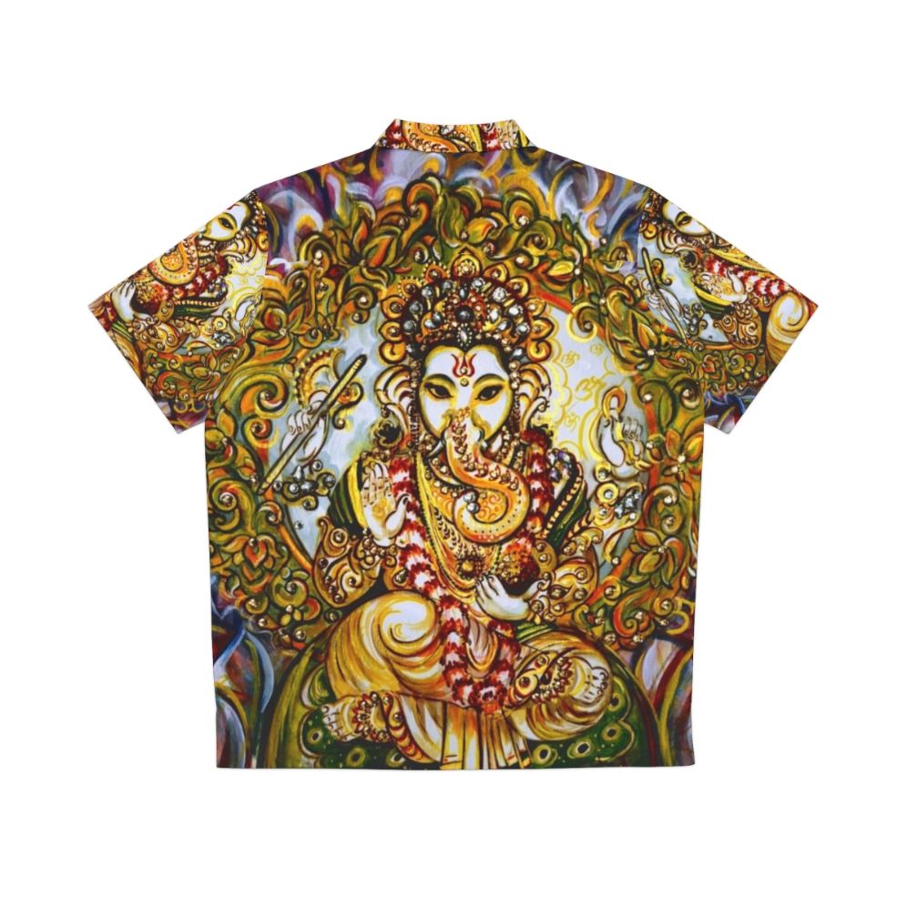 Lord Ganesha Artistic Hawaiian Shirt - Back