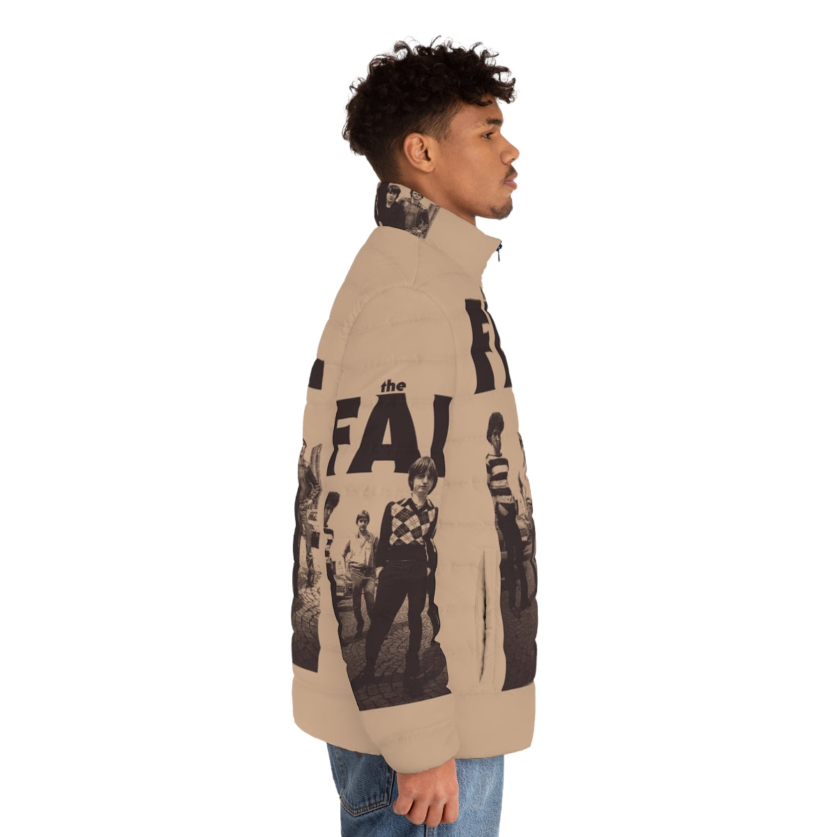 Dragnet Puffer Jacket with Post-Punk Inspired Design - men side right