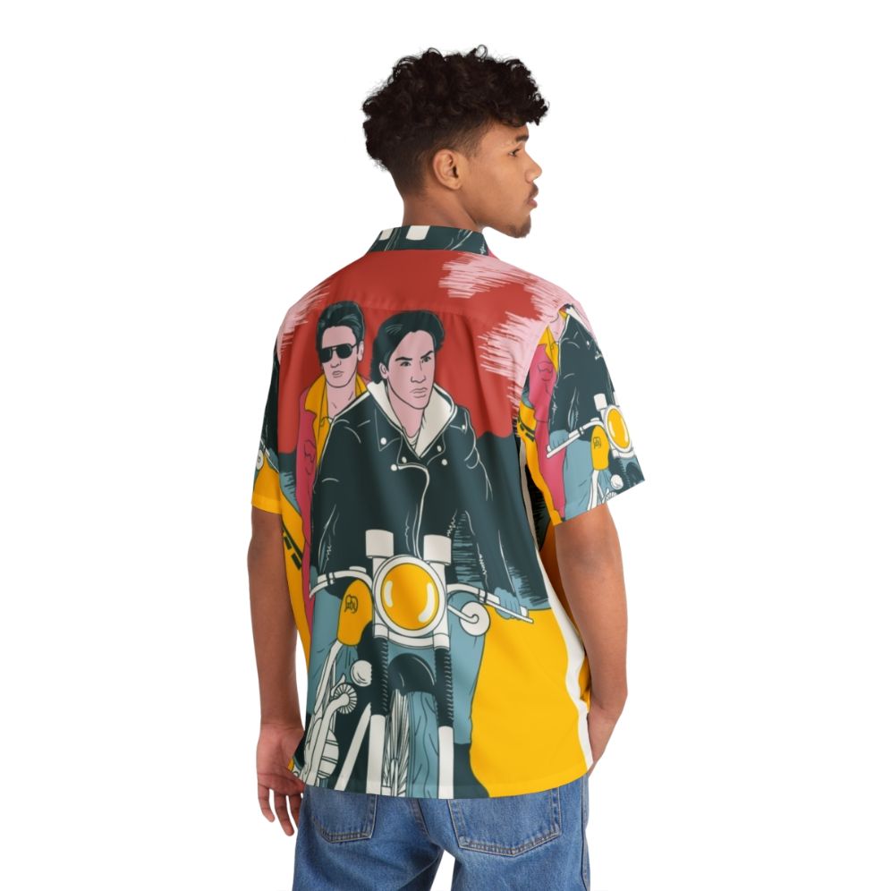 My Own Private Idaho inspired Hawaiian shirt with colorful tropical pattern - People Back