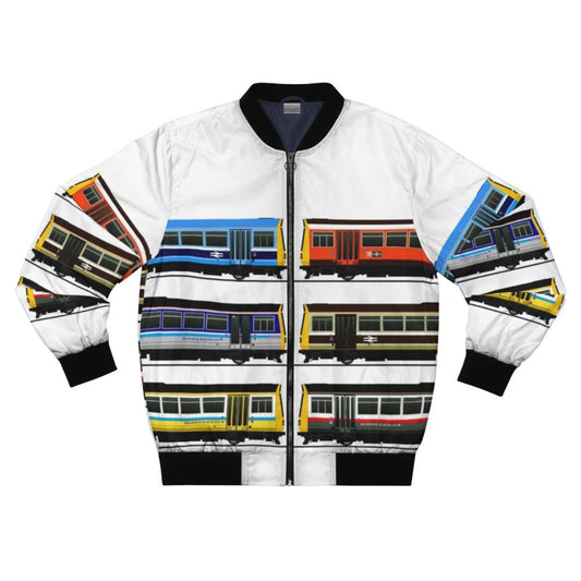 BR PACER Trains Bomber Jacket with iconic British Rail branding and diesel train design