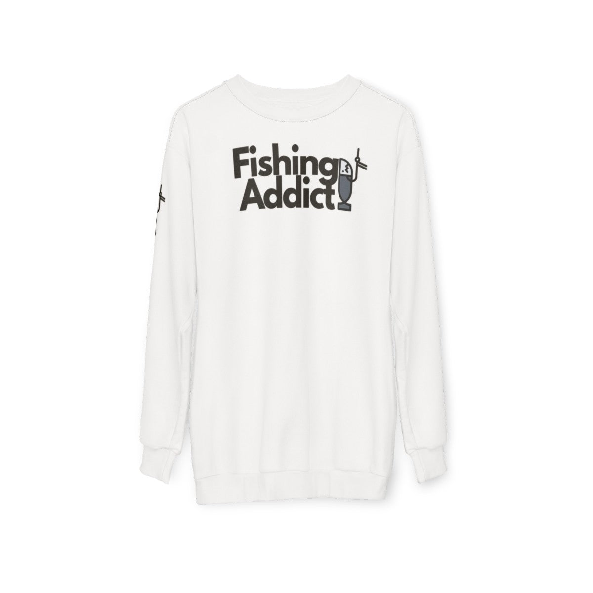 Fishing Addict Sweatshirt - hanging