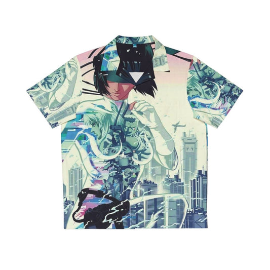 Ghost in the Shell Anime Hawaiian Shirt Design by Masamune Shirow