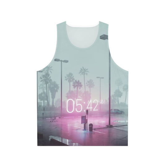 Retro 80s vaporwave synthwave neon tank top