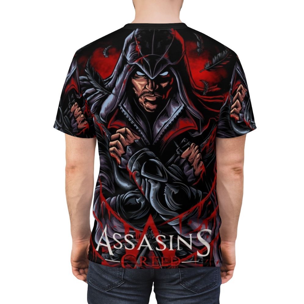 Ezio Auditore inspired all-over-print T-shirt for Assassin's Creed fans - men back