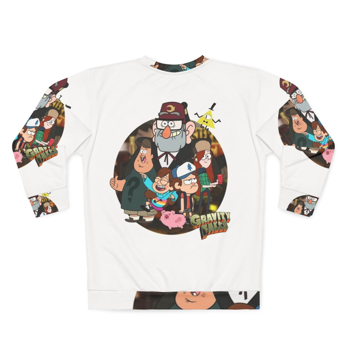 Gravity Falls Cartoon Sweatshirt - Back