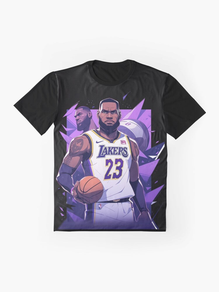 Lebron James 'King 23' Basketball Graphic T-Shirt - Flat lay