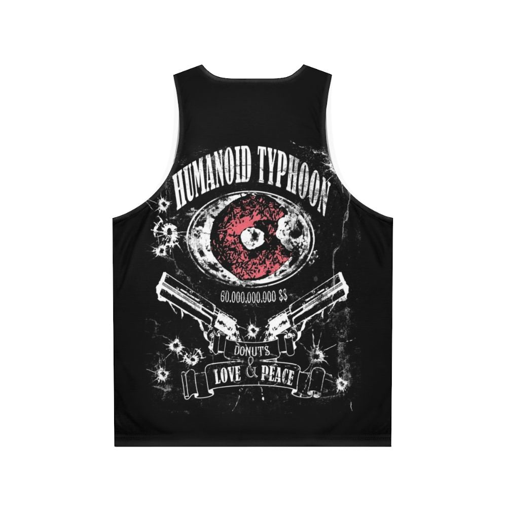 Trigun Vash the Stampede Humanoid Typhoon Unisex Tank Top - Back